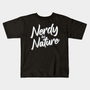 Nerdy By Nature grey Kids T-Shirt